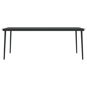 vidaXL 7 Piece Garden Dining Set Brown and Black