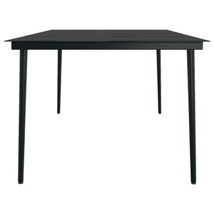 vidaXL 7 Piece Garden Dining Set Brown and Black