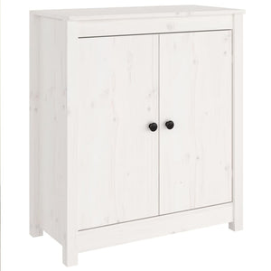 vidaXL Sideboard White 70x35x80 cm Solid Wood Pine