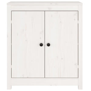 vidaXL Sideboard White 70x35x80 cm Solid Wood Pine