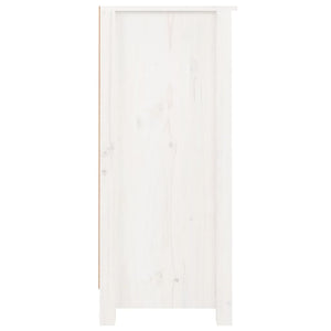 vidaXL Sideboard White 40x35x80 cm Solid Wood Pine