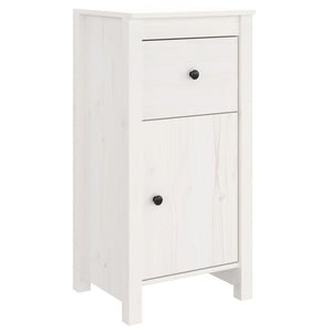 vidaXL Sideboards 2 pcs White 40x35x80 cm Solid Wood Pine