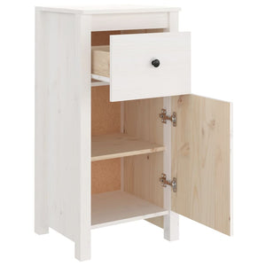 vidaXL Sideboards 2 pcs White 40x35x80 cm Solid Wood Pine