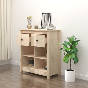 vidaXL Sideboard 70x35x80 cm Solid Wood Pine