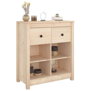 vidaXL Sideboard 70x35x80 cm Solid Wood Pine