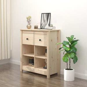 vidaXL Sideboard 70x35x80 cm Solid Wood Pine