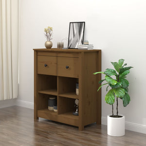 vidaXL Sideboard Honey Brown 70x35x80 cm Solid Wood Pine