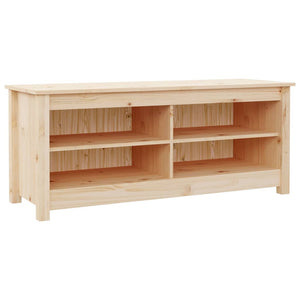 vidaXL Shoe Bench 110x38x45.5 cm Solid Wood Pine