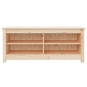 vidaXL Shoe Bench 110x38x45.5 cm Solid Wood Pine