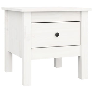 vidaXL Side Table White 40x40x39 cm Solid Wood Pine