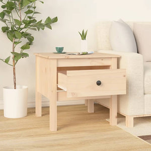 vidaXL Side Table 50x50x49 cm Solid Wood Pine