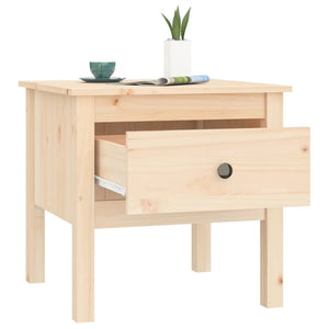 vidaXL Side Table 50x50x49 cm Solid Wood Pine