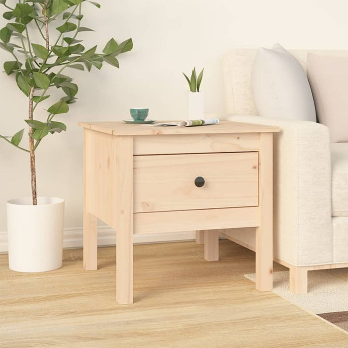 vidaXL Side Table 50x50x49 cm Solid Wood Pine