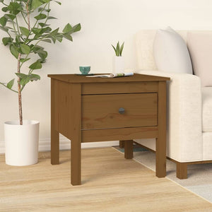 vidaXL Side Tables 2 pcs Honey Brown 50x50x49 cm Solid Wood Pine