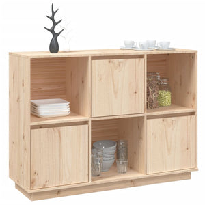 vidaXL Sideboard 110.5x35x80 cm Solid Wood Pine