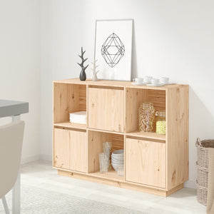 vidaXL Sideboard 110.5x35x80 cm Solid Wood Pine