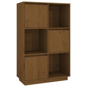 vidaXL Highboard Honey Brown 74x35x117 cm Solid Wood Pine