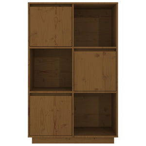 vidaXL Highboard Honey Brown 74x35x117 cm Solid Wood Pine