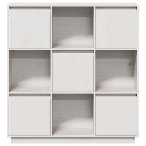 vidaXL Highboard White 110.5x35x117 cm Solid Wood Pine