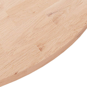 vidaXL Round Table Top ??90x1.5 cm Solid Wood Oak