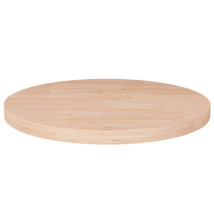 vidaXL Round Table Top Ø40x2,5 cm Untreated Solid Wood Oak