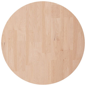 vidaXL Round Table Top Ø40x2,5 cm Untreated Solid Wood Oak