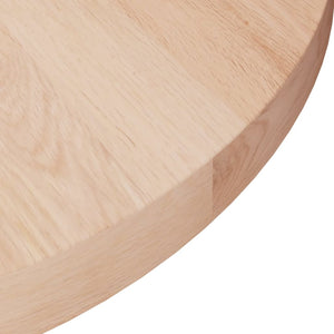 vidaXL Round Table Top Ø40x2,5 cm Untreated Solid Wood Oak