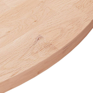 vidaXL Round Table Top Ø60x2,5 cm Untreated Solid Wood Oak