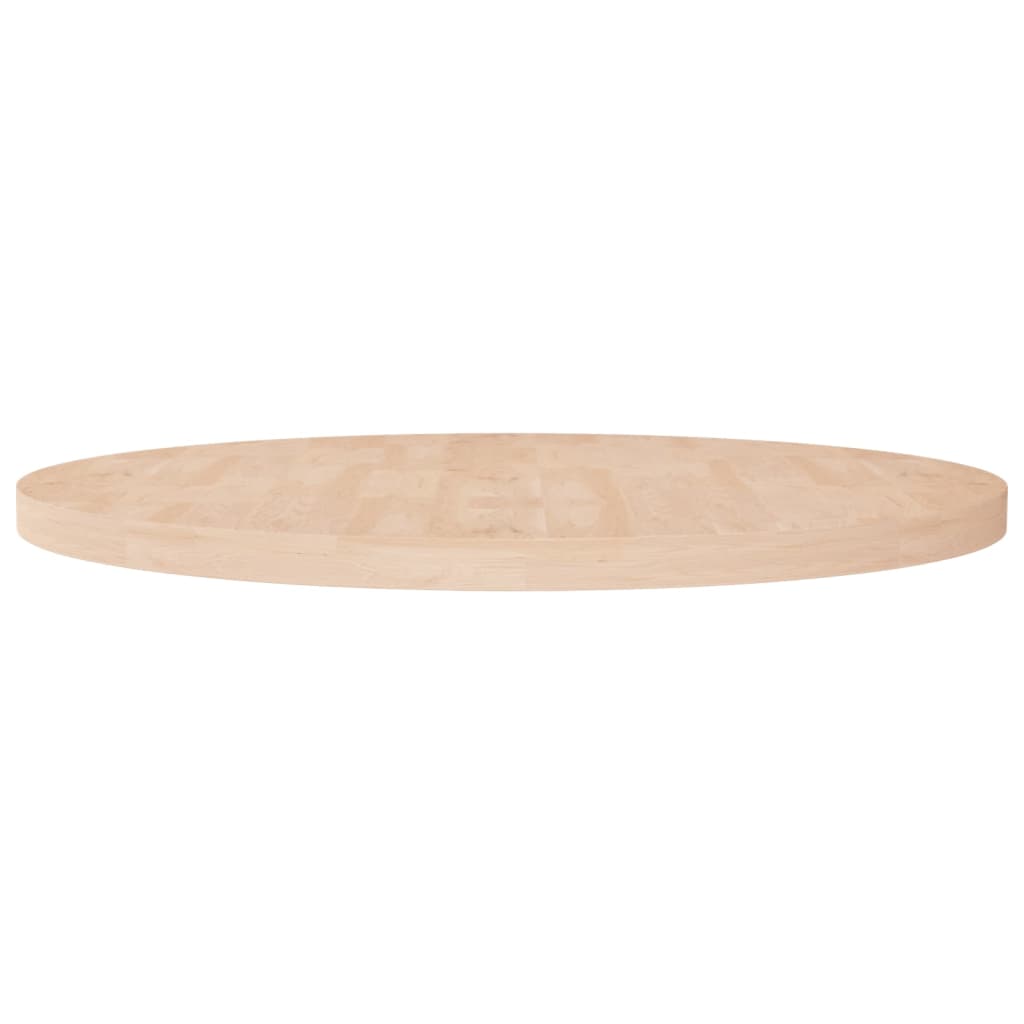 vidaXL Round Table Top Ø90x4 cm Untreated Solid Wood Oak