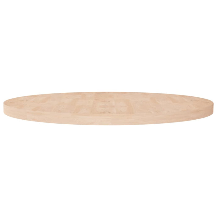 vidaXL Round Table Top Ø90x4 cm Untreated Solid Wood Oak