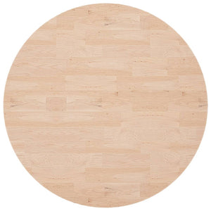 vidaXL Round Table Top Ø90x4 cm Untreated Solid Wood Oak