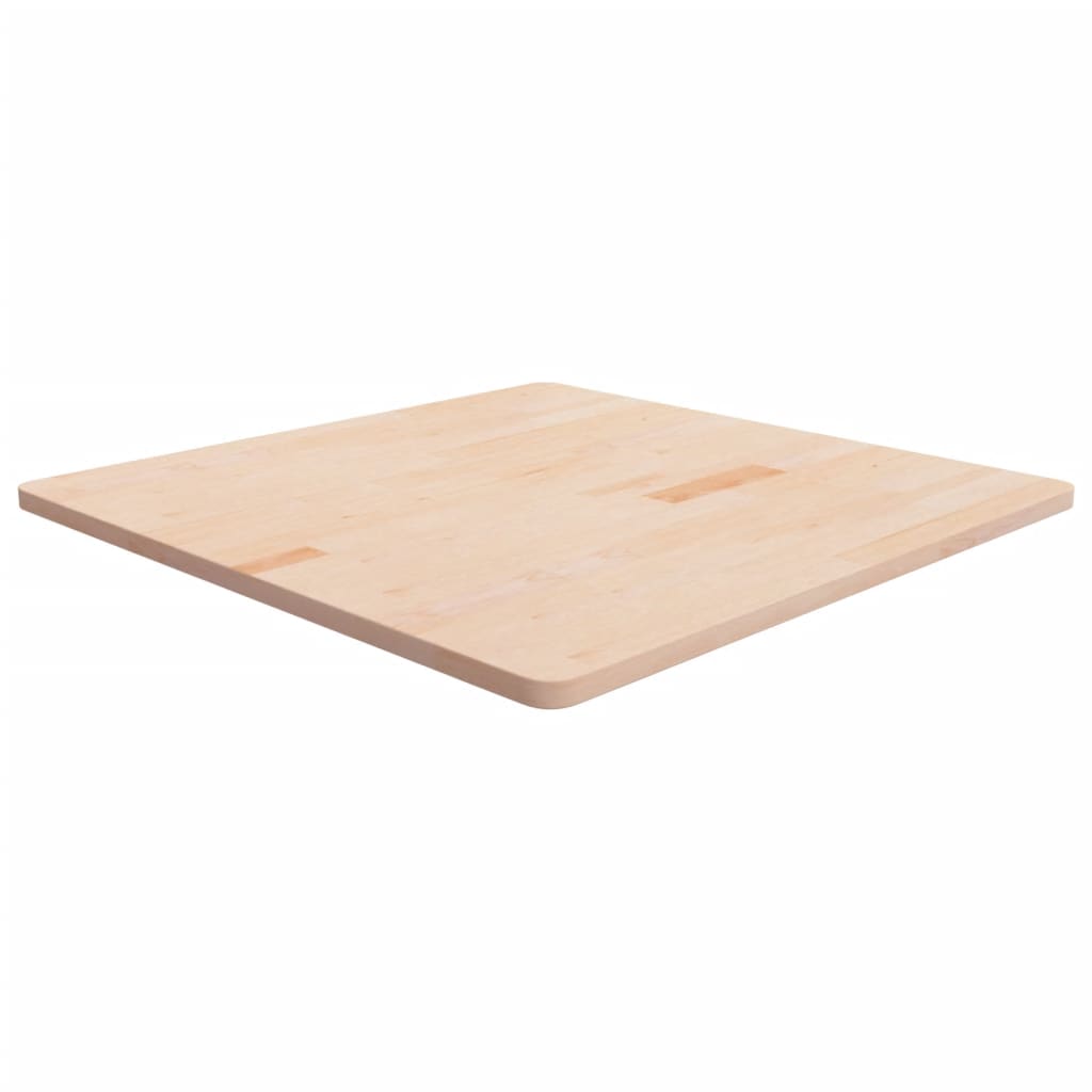 vidaXL Square Table Top 90x90x2.5 cm Untreated Solid Wood Oak