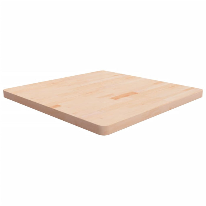 vidaXL Square Table Top 80x80x4 cm Untreated Solid Wood Oak