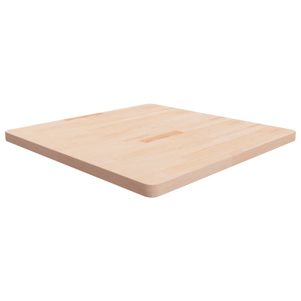 vidaXL Square Table Top 90x90x4 cm Untreated Solid Wood Oak