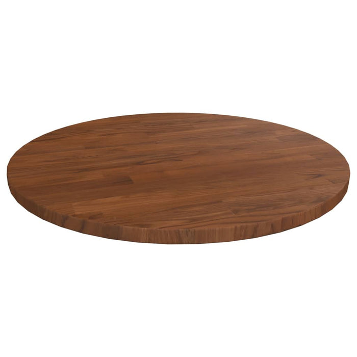 vidaXL Round Table Top Dark Brown Ø40x1.5 cm Treated Solid Wood Oak