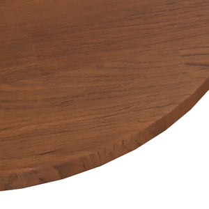 vidaXL Round Table Top Dark Brown Ø40x1.5 cm Treated Solid Wood Oak