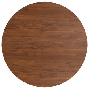 vidaXL Round Table Top Dark Brown Ø90x1.5 cm Treated Solid Wood Oak