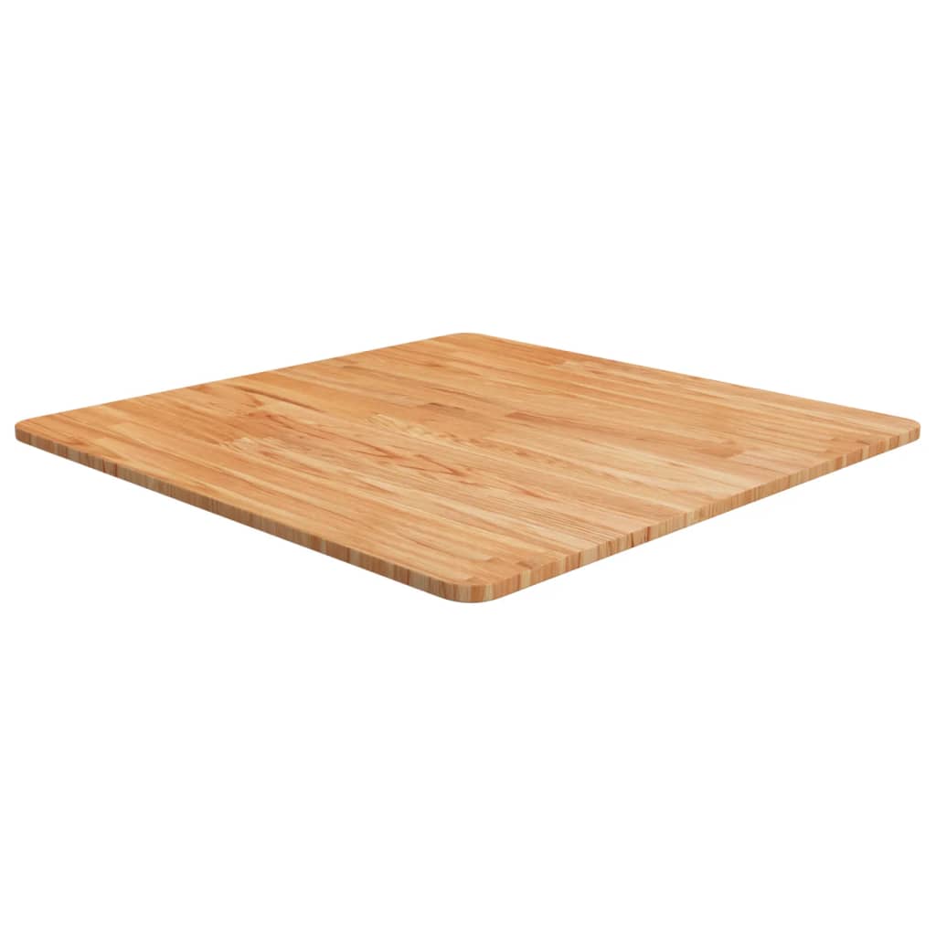 vidaXL Square Table Top Light Brown 70x70x1.5cm Treated Solid Wood Oak