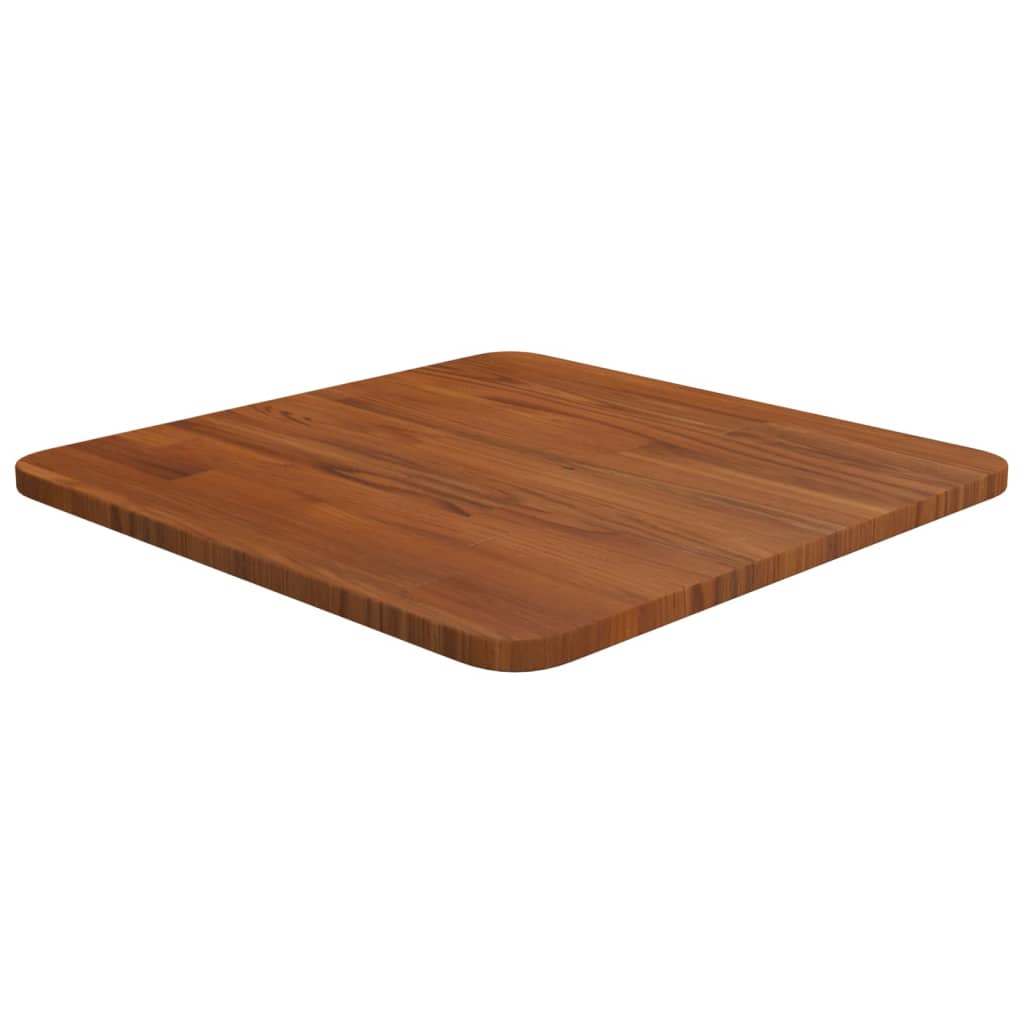 vidaXL Square Table Top Dark Brown 40x40x1.5cm Treated Solid Wood Oak