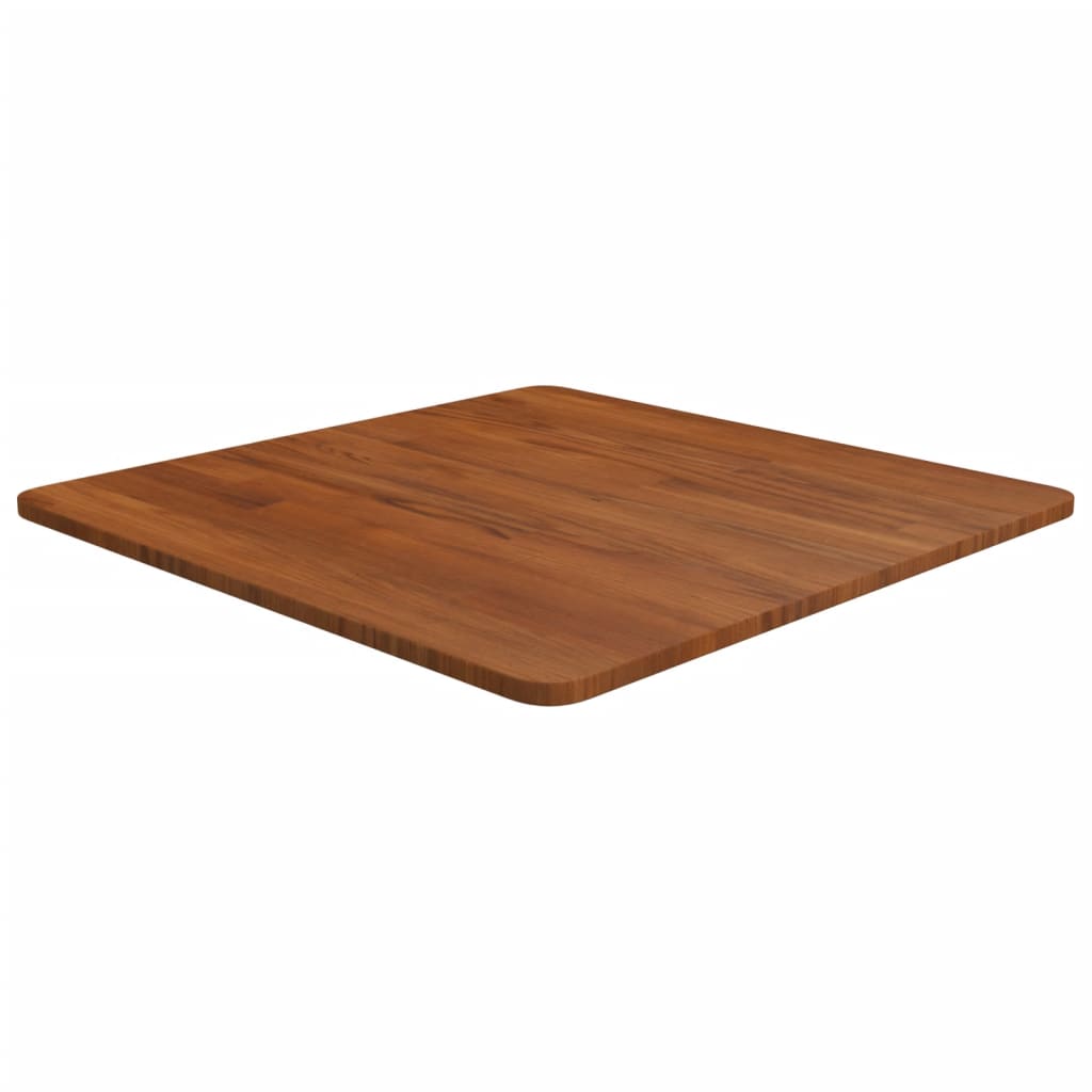 vidaXL Square Table Top Dark Brown 60x60x1.5cm Treated Solid Wood Oak