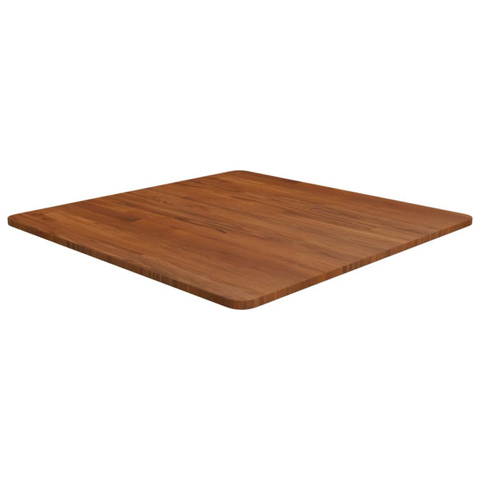 vidaXL Square Table Top Dark Brown 70x70x1.5cm Treated Solid Wood Oak