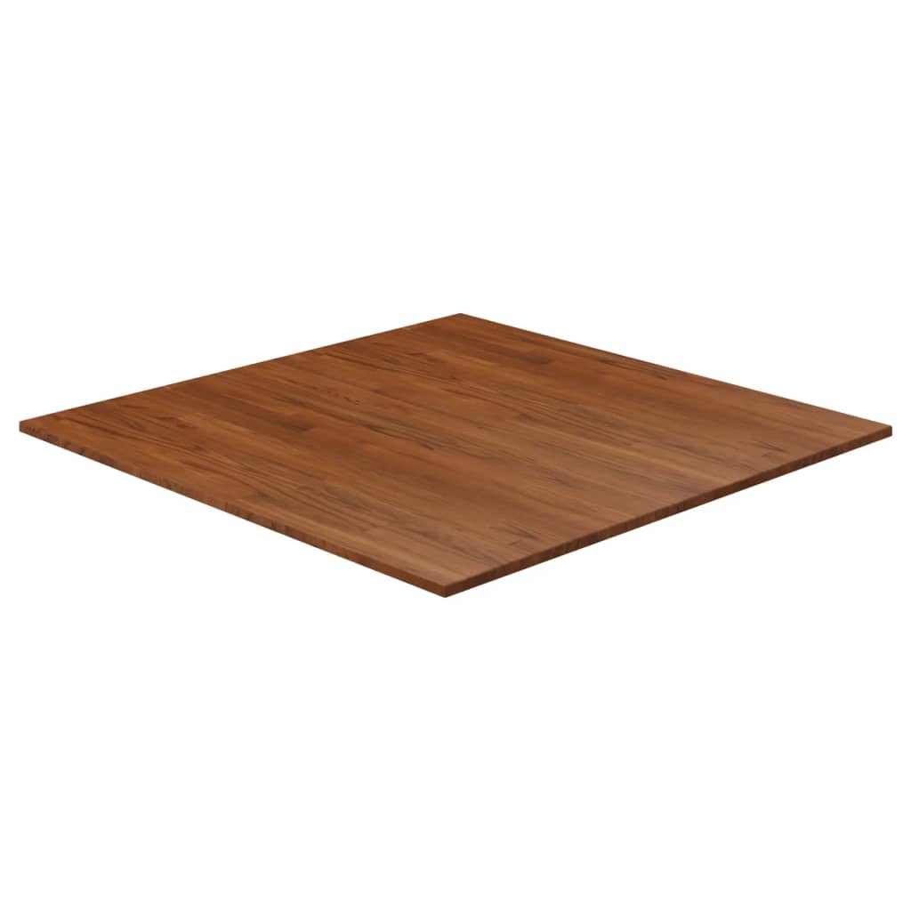 vidaXL Square Table Top Dark Brown 90x90x1.5cm Treated Solid Wood Oak