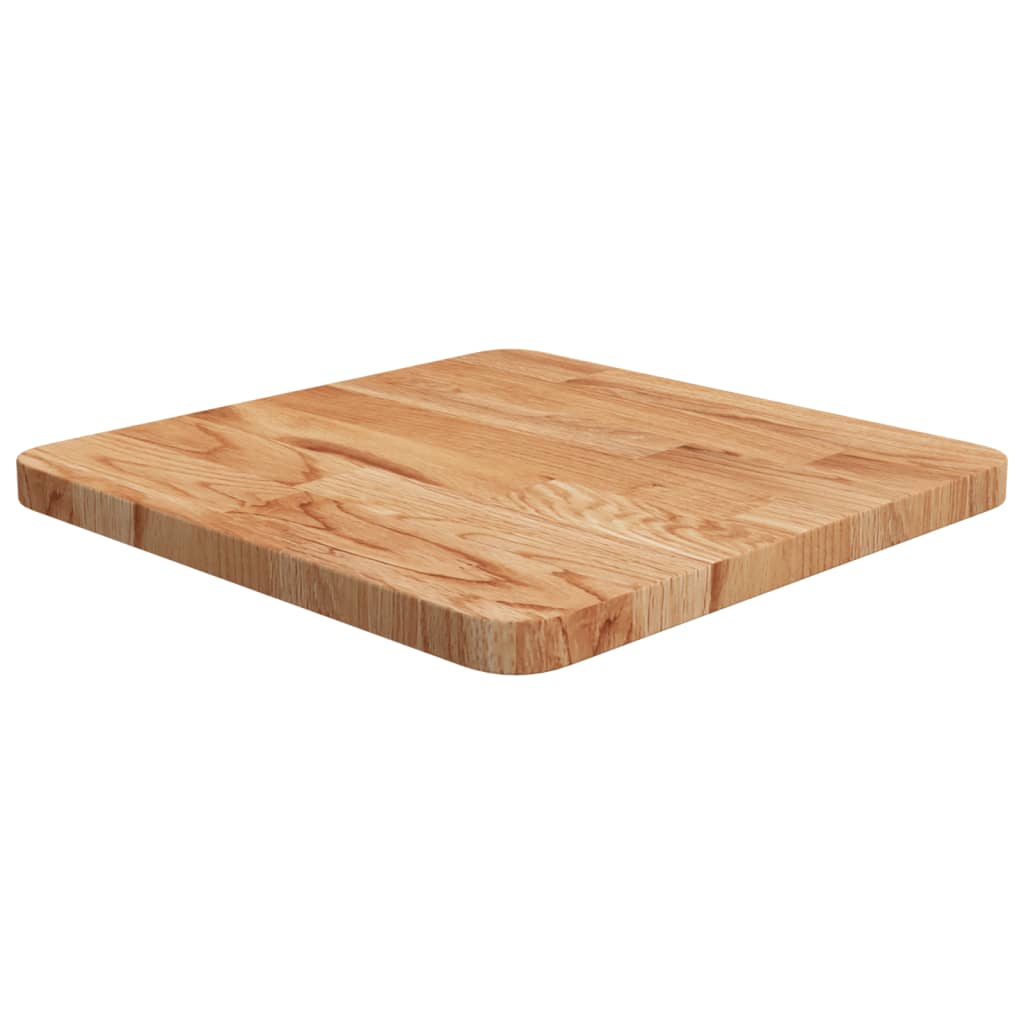 vidaXL Square Table Top Light Brown 40x40x2.5cm Treated Solid Wood Oak