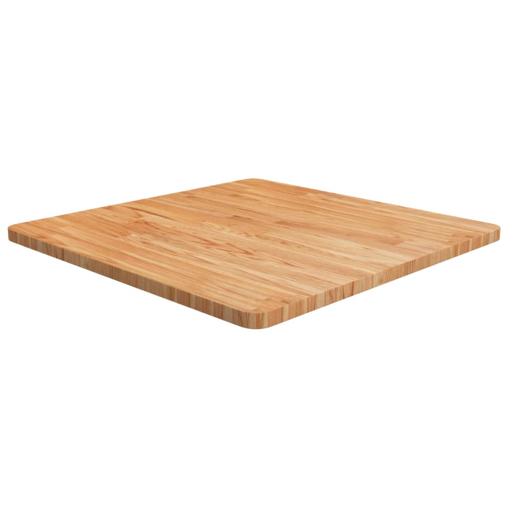 vidaXL Square Table Top Light Brown 70x70x2.5cm Treated Solid Wood Oak