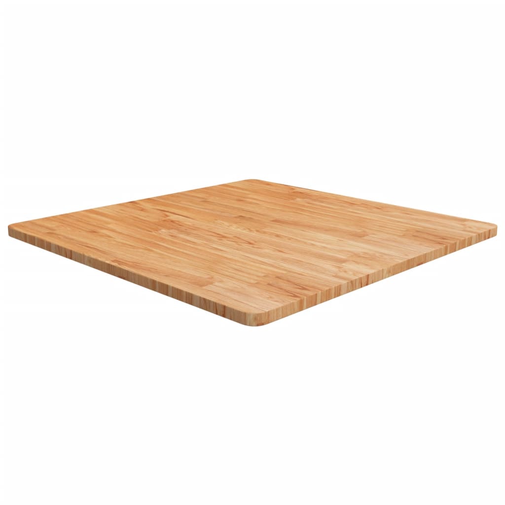 vidaXL Square Table Top Light Brown 90x90x2.5cm Treated Solid Wood Oak