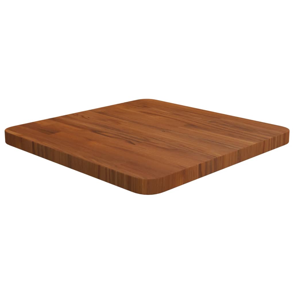 vidaXL Square Table Top Dark Brown 40x40x2.5cm Treated Solid Wood Oak