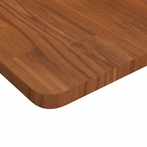 vidaXL Square Table Top Dark Brown 40x40x2.5cm Treated Solid Wood Oak