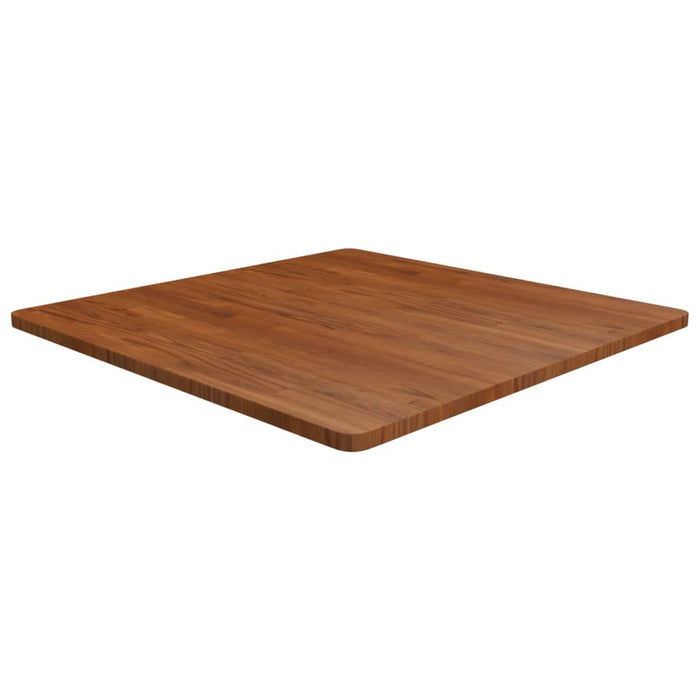 vidaXL Square Table Top Dark Brown 90x90x2.5cm Treated Solid Wood Oak