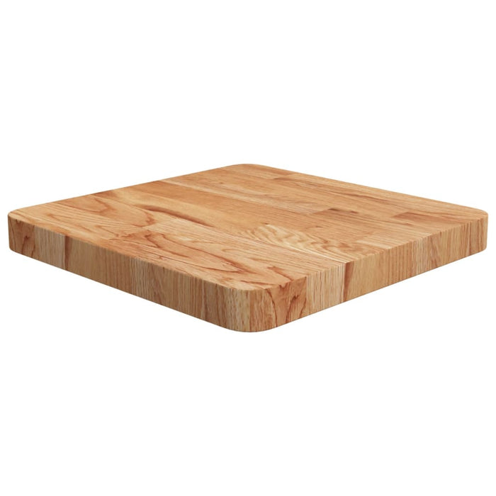 vidaXL Square Table Top Light Brown 40x40x4cm Treated Solid Wood Oak