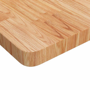 vidaXL Square Table Top Light Brown 40x40x4cm Treated Solid Wood Oak